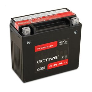 Ective 12V 18Ah Motorradbatterie Säure